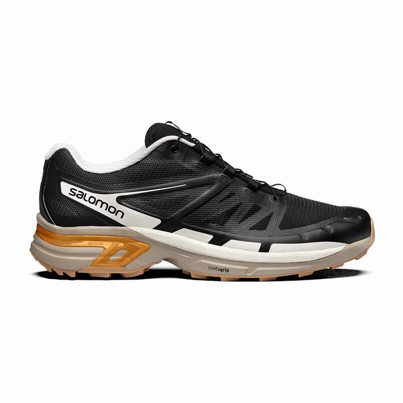 SALOMON XT-WINGS 2 Philippines - Men's Trail Running Shoes - Black/Gold | 906581-MTW